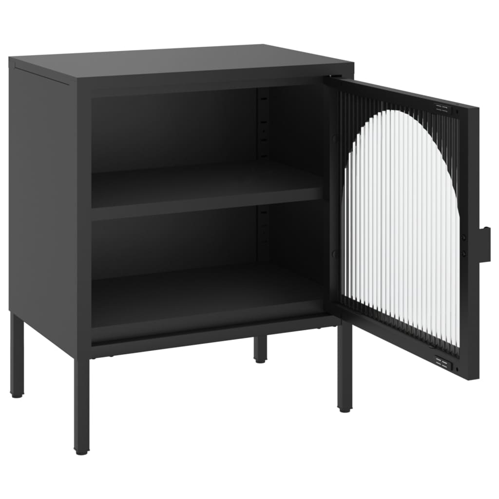 Nattbord Sengbord DIV. Sengbord Svart 50x35x60 cm glass