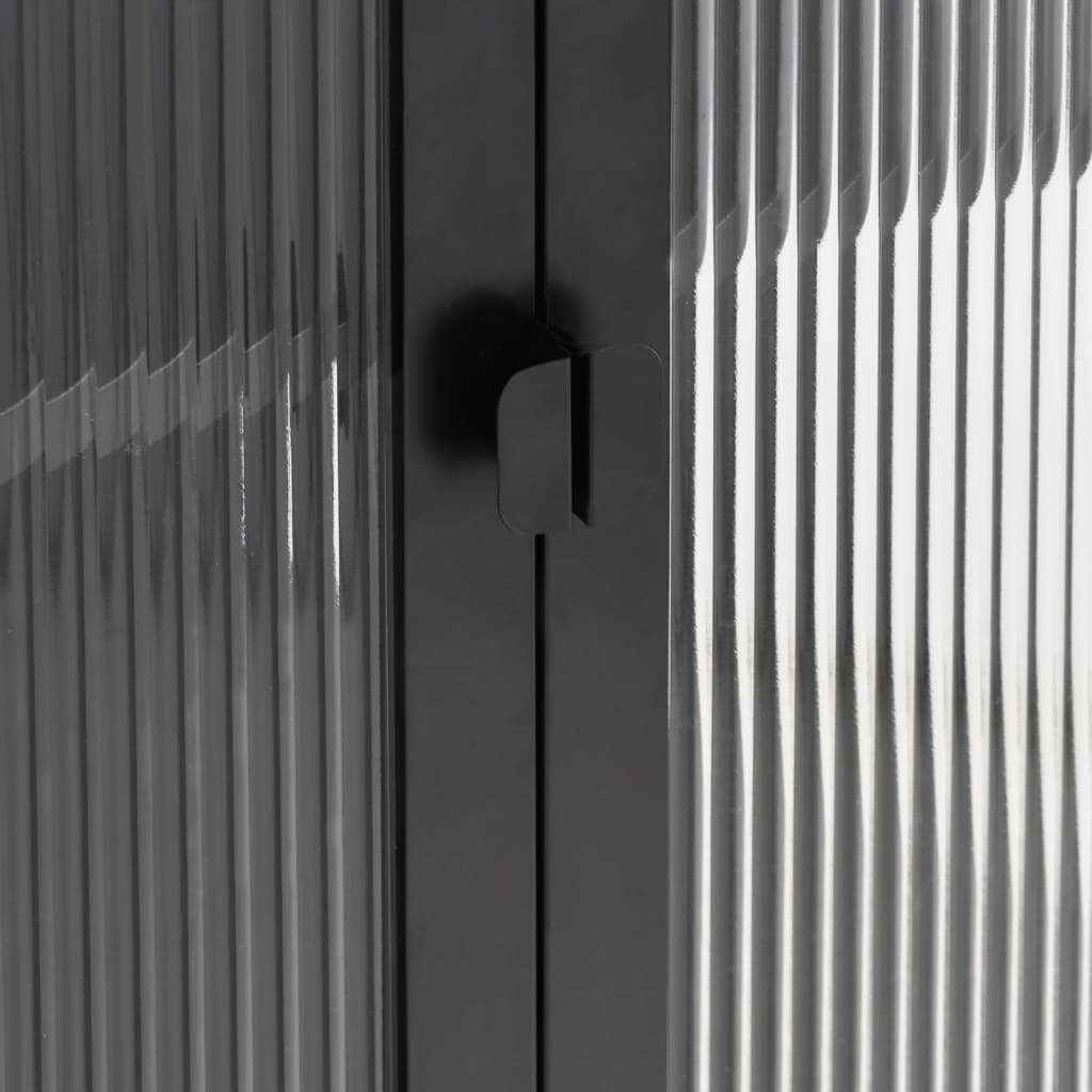 Skap Svart 90x40x180 cm glass