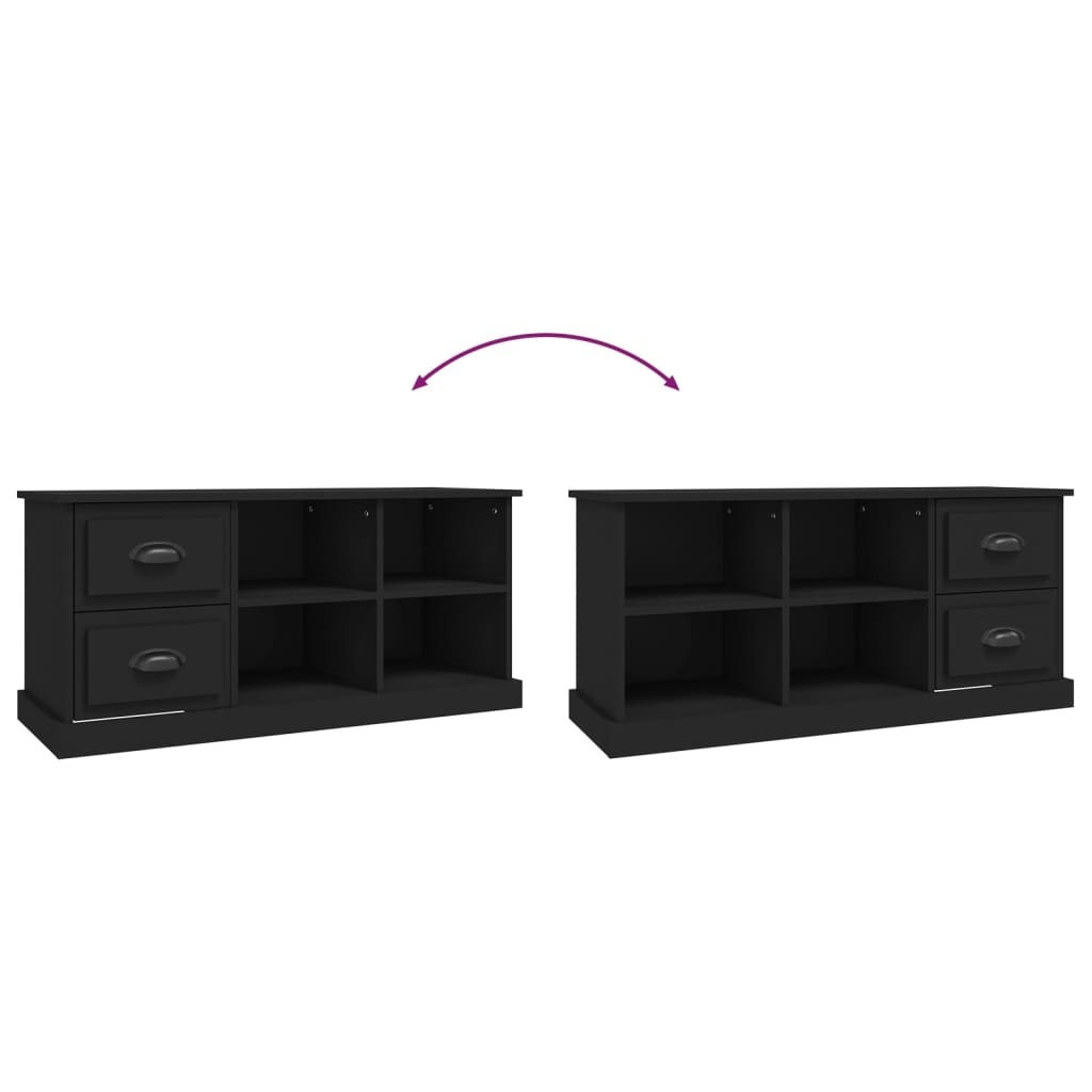 TV-Møbel Svart Tv-benk 102x35,5x47,5 cm