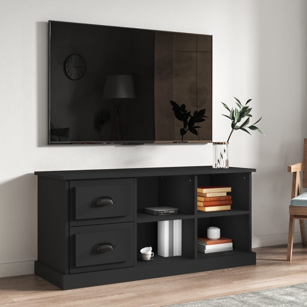 TV-Møbel Svart Tv-benk 102x35,5x47,5 cm