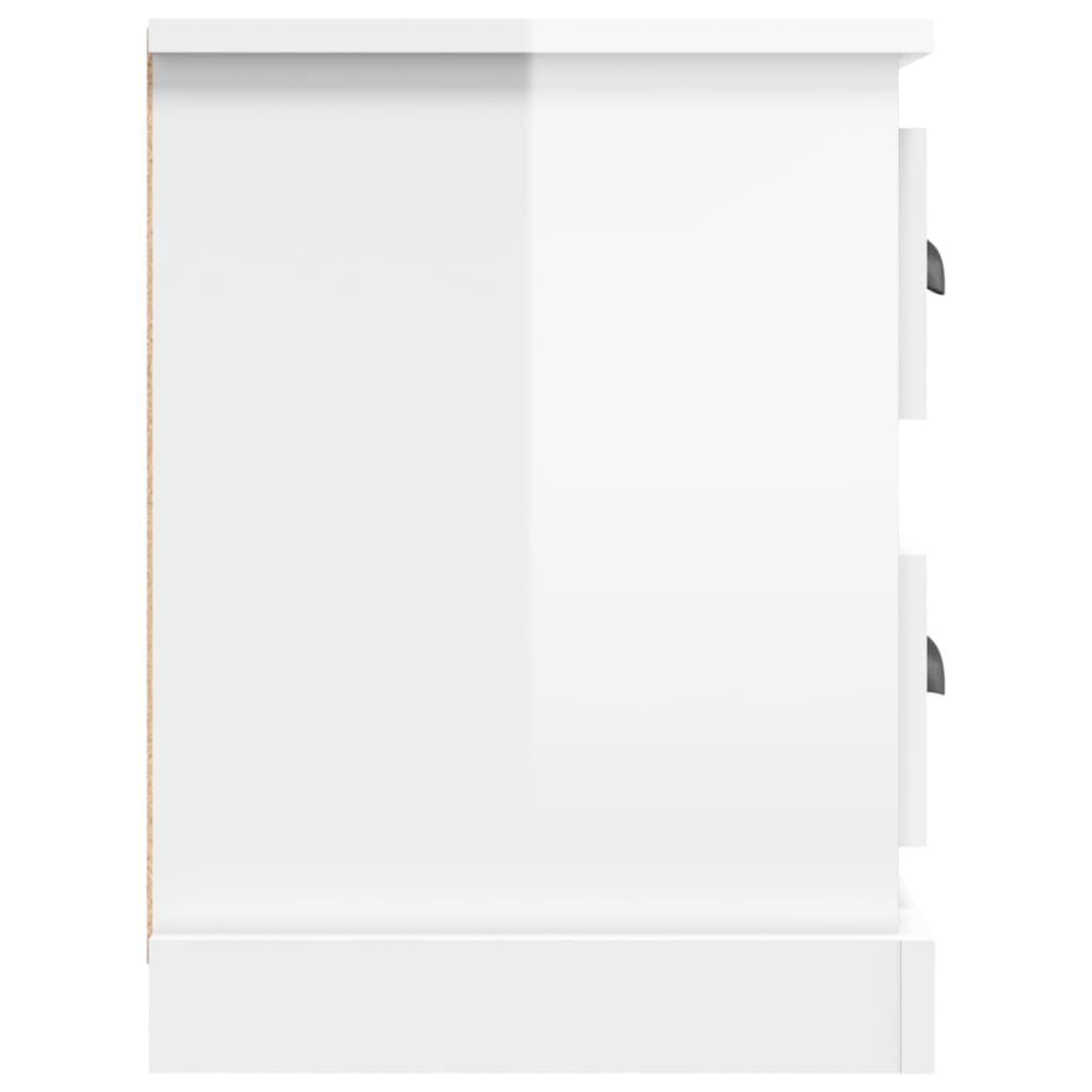 TV-Møbel Høyglans Hvit TV-benk 102x35,5x47,5 cm