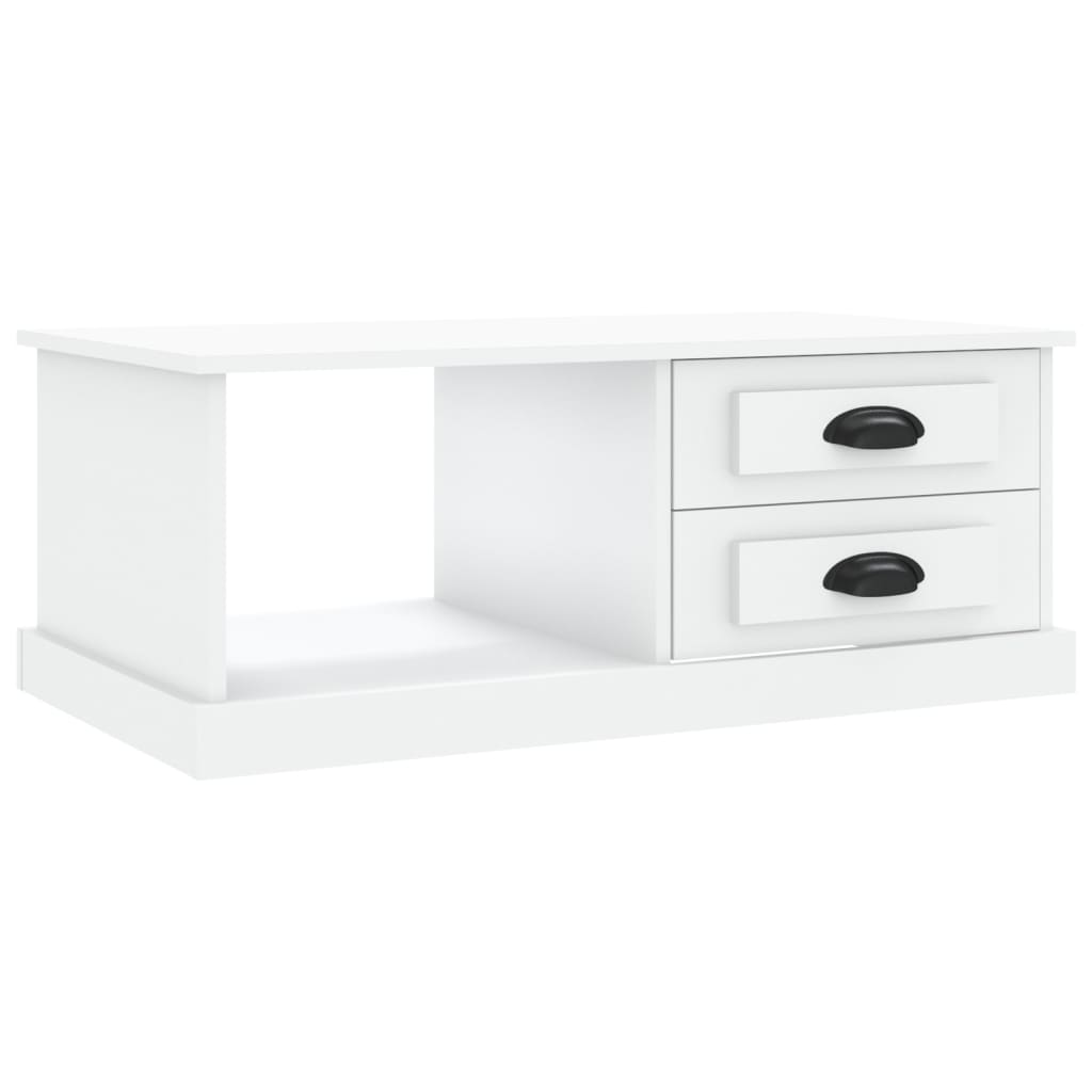 Salongbord Sofabord Hvit 90x50x35 cm