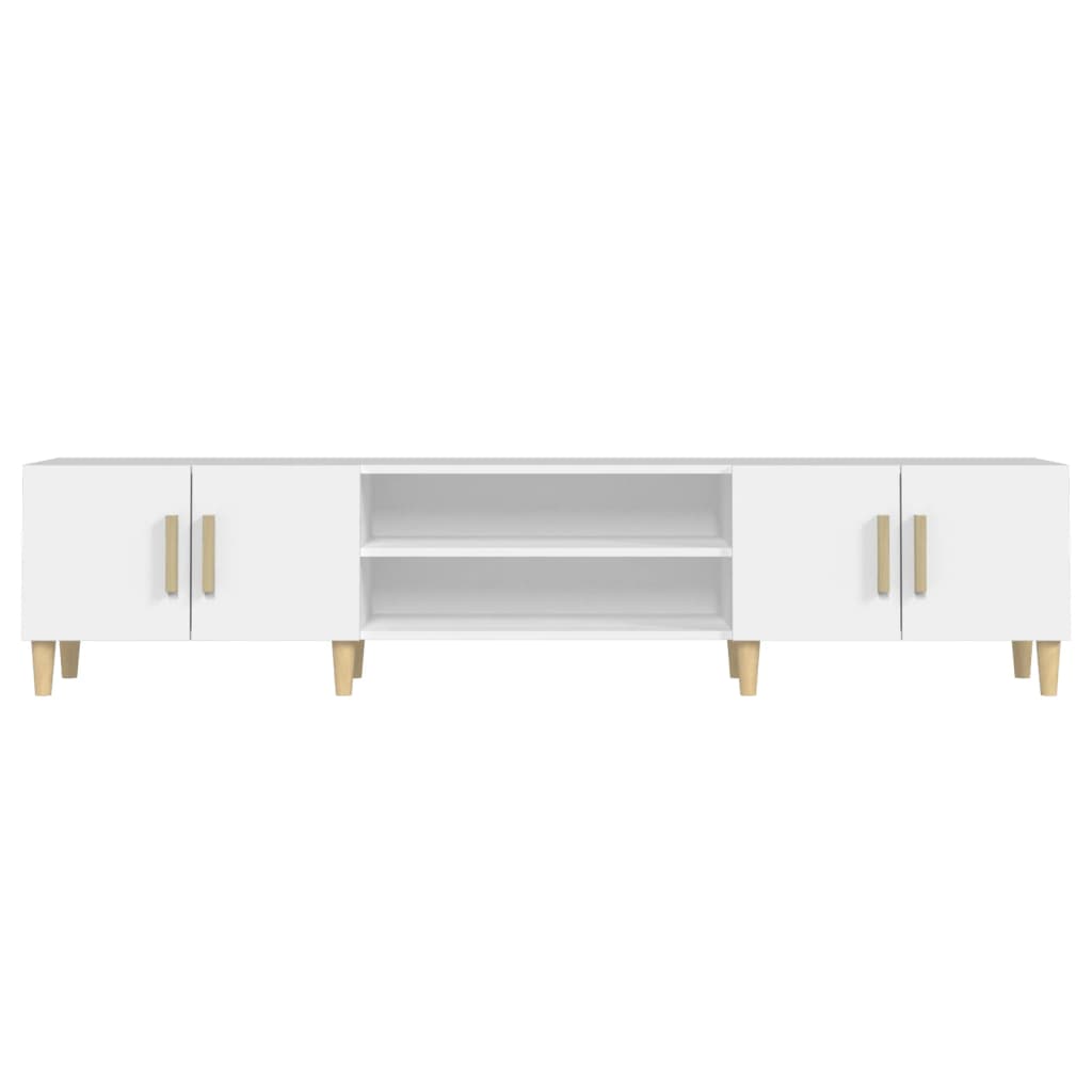 TV-Møbel Hvit TV-benk 180x31,5x40 cm