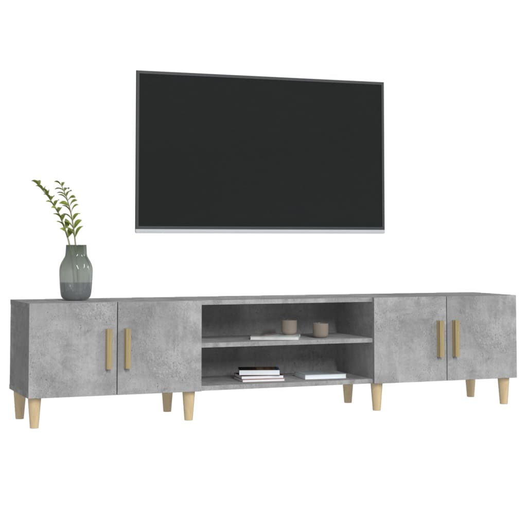 TV-Møbel Betonggrå TV-benk 180x31,5x40 cm