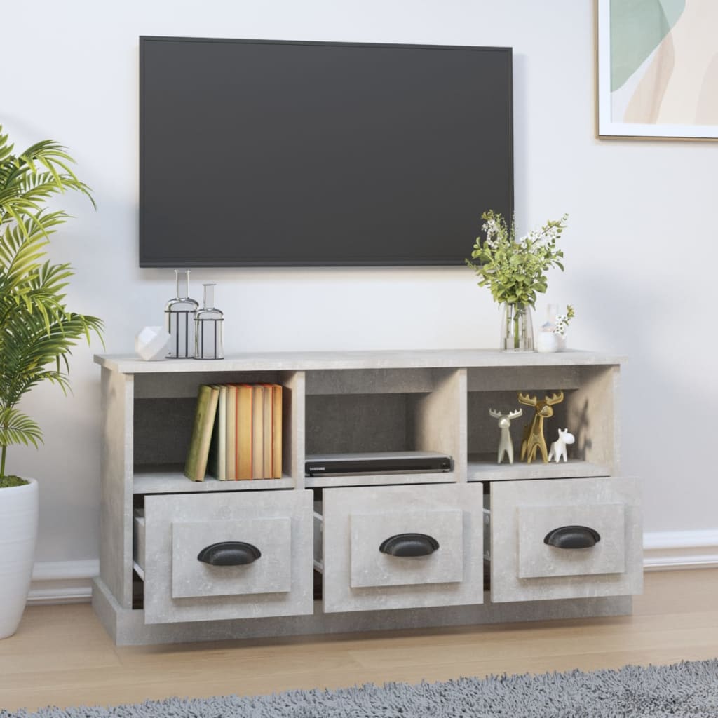TV-Møbel Betonggrå TV-benk 100x35x50 cm