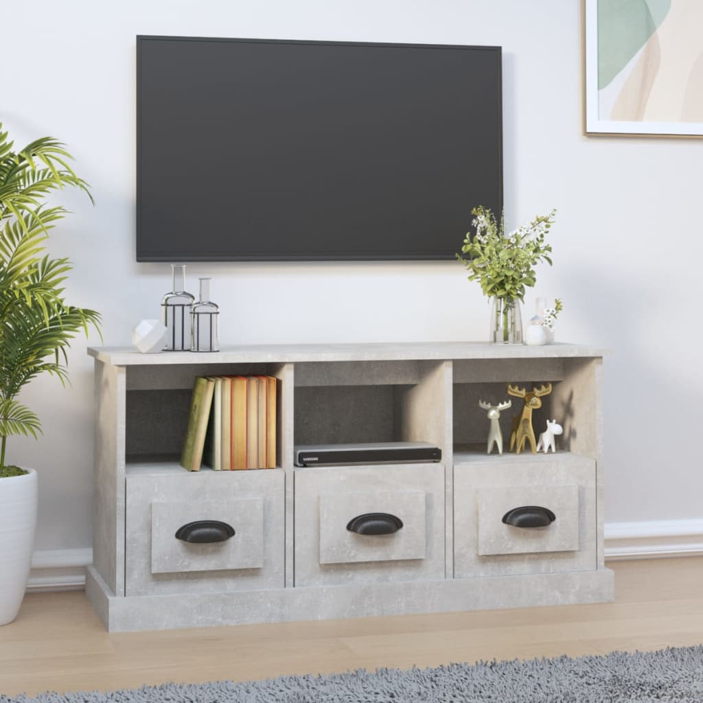 TV-Møbel Betonggrå TV-benk 100x35x50 cm