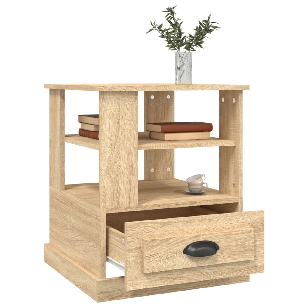 Sidebord sonoma eik 50x50x60 cm konstruert tre