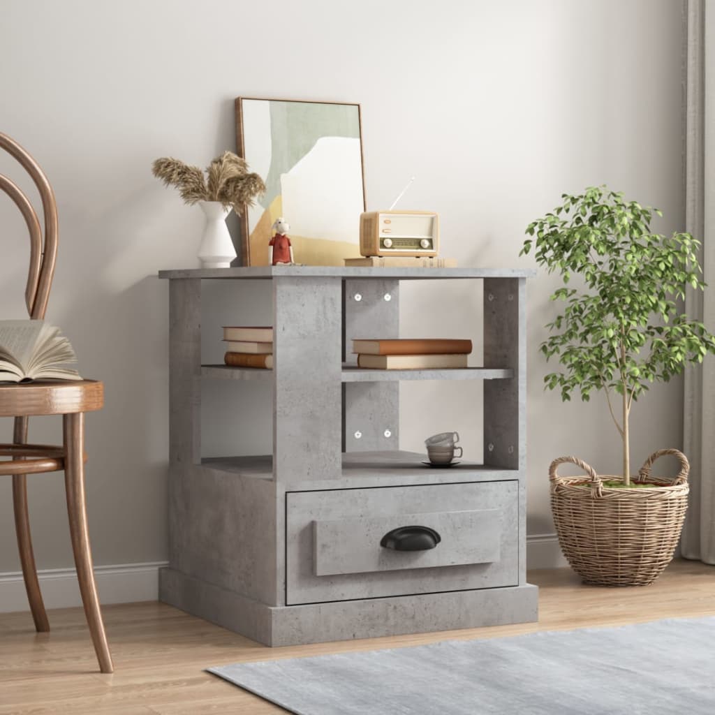 Sidebord Betonggrå 50x50x60 cm