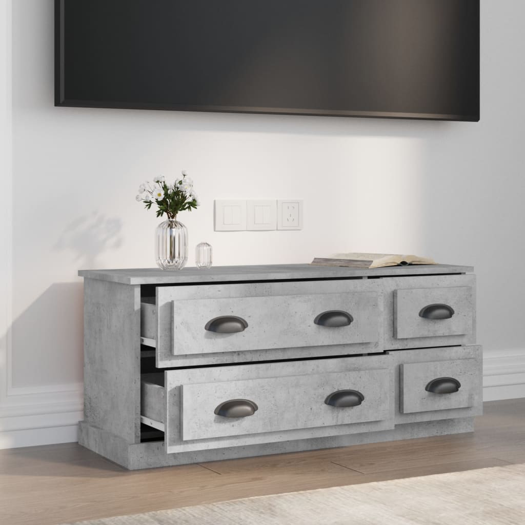 TV-Møbel Betonggrå TV-benk 100x35,5x45 cm