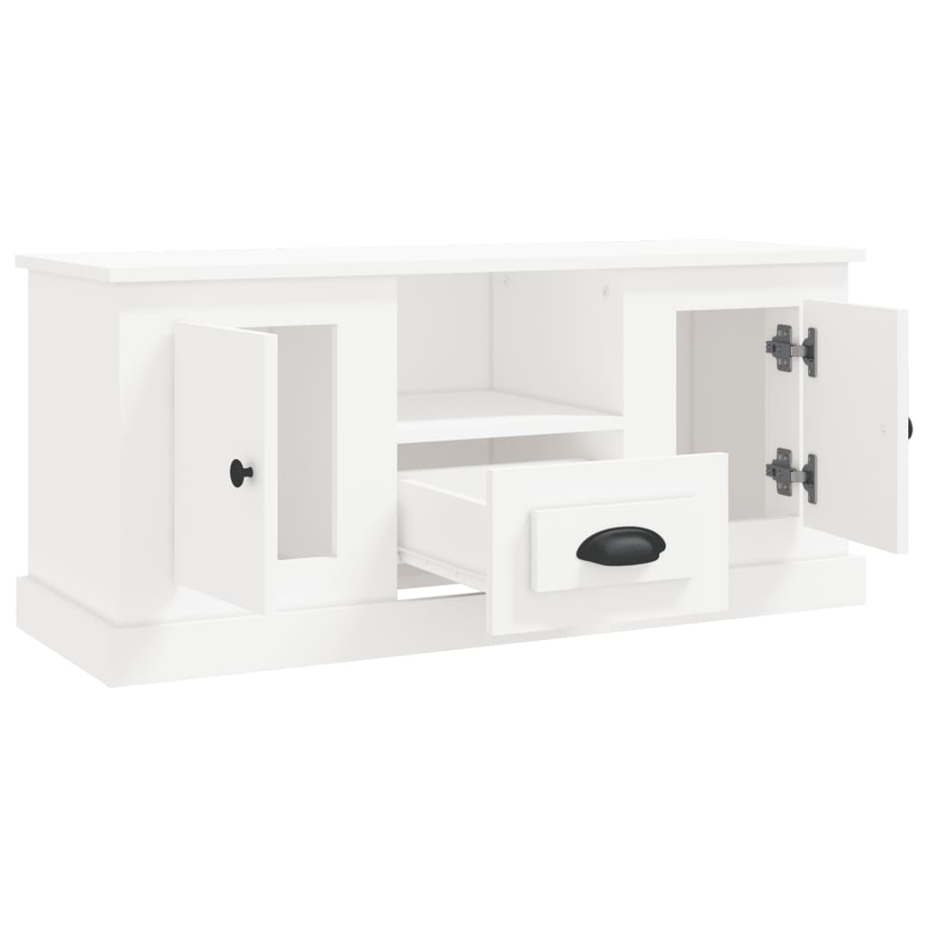 TV-Møbel Hvit TV-benk 100x35,5x45 cm