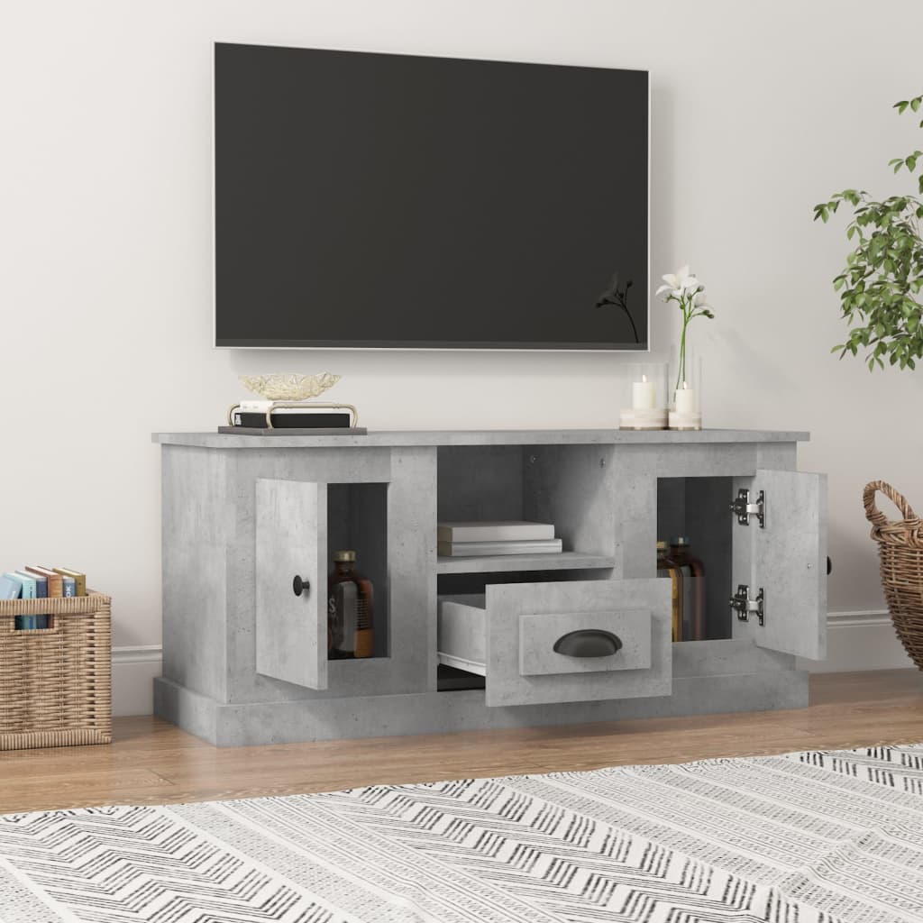 TV-Møbel Betonggrå TV-benk 100x35,5x45 cm