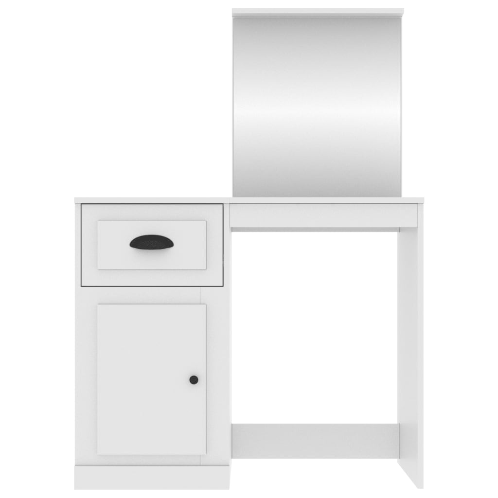 Sminkebord Hvit speil 90x50x132,5 cm