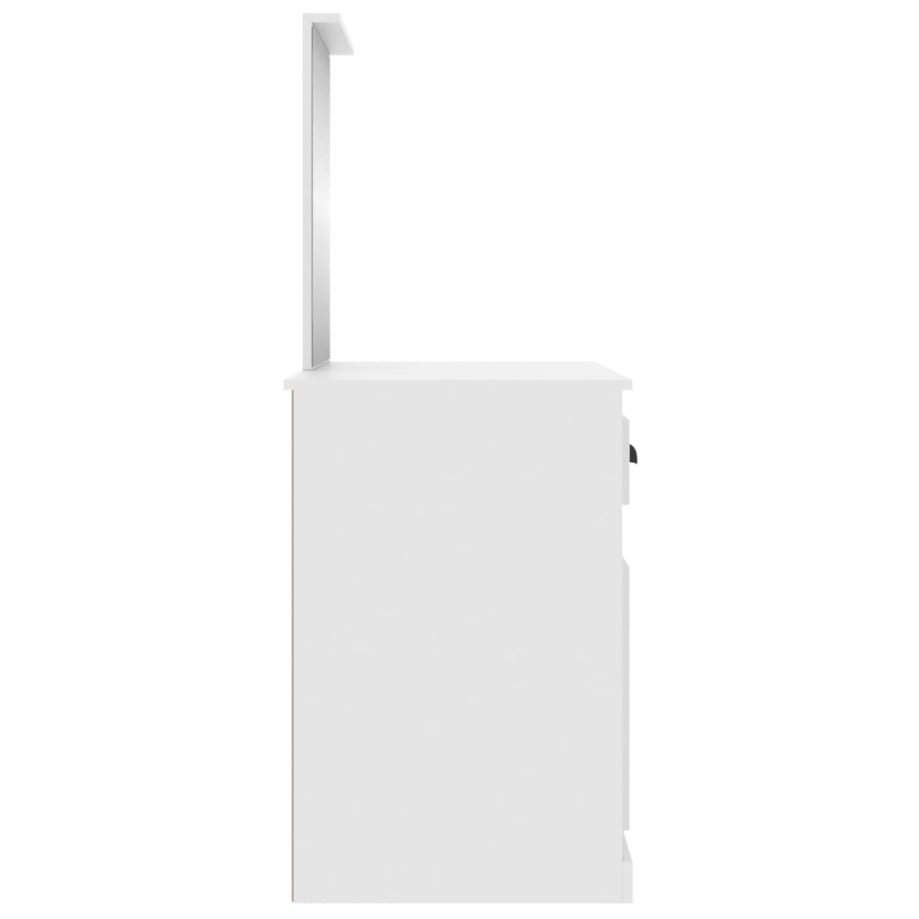 Sminkebord Hvit speil 90x50x132,5 cm