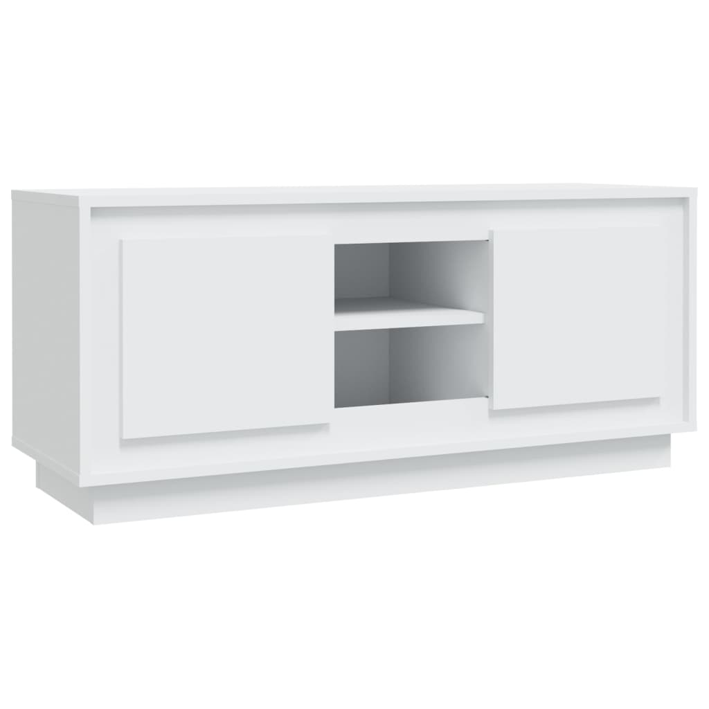 TV-Møbel Hvit TV-benk 102x35x45 cm