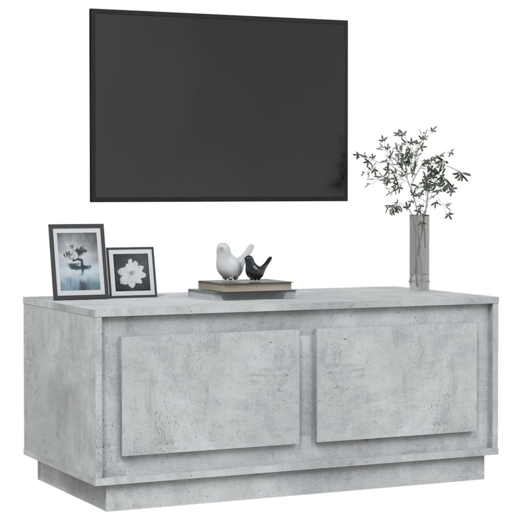 Salongbord Sofabord Betonggrå 102x50x44 cm