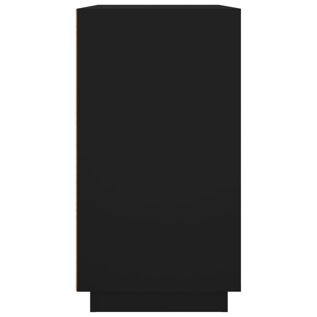 Skjenk Svart 80x34x75 cm