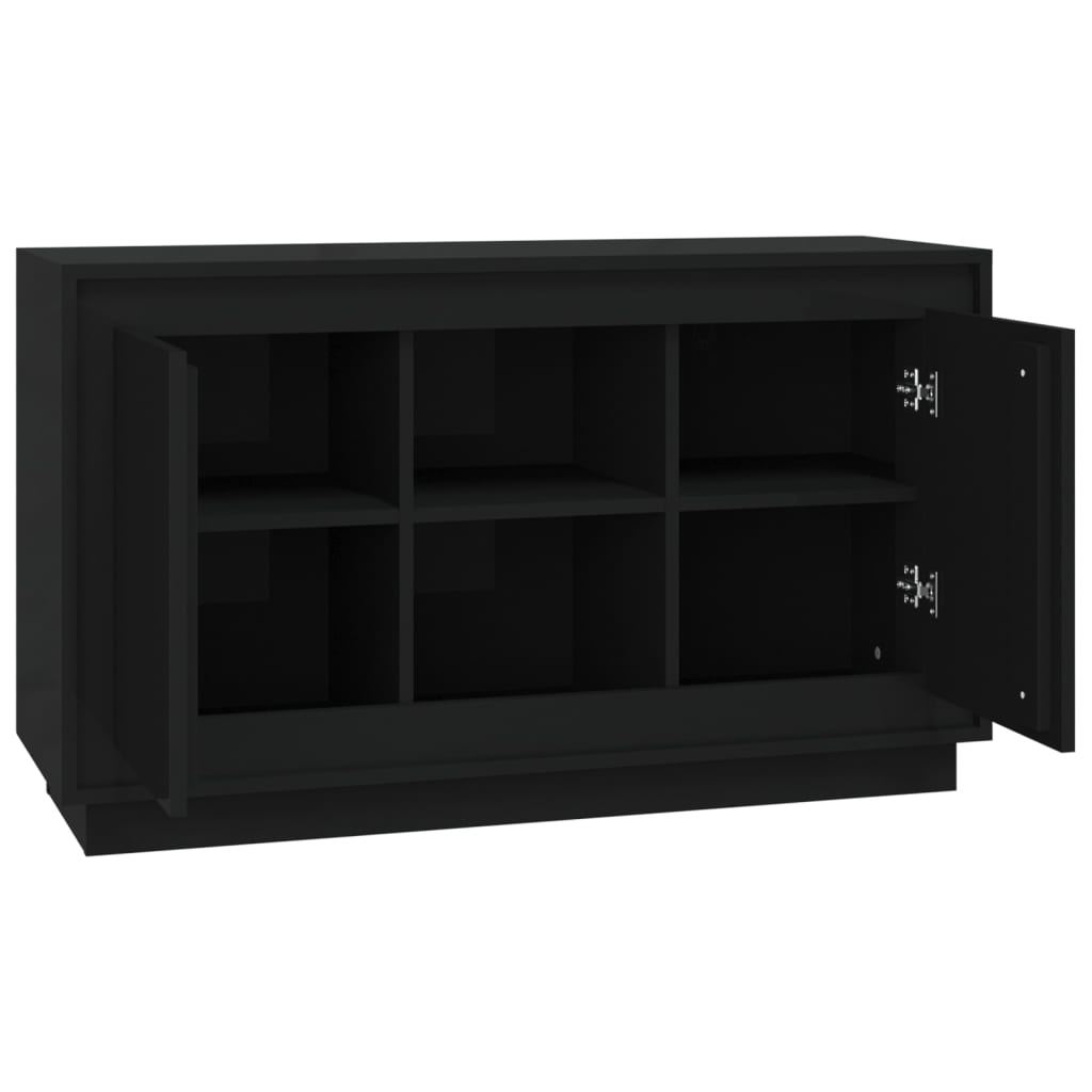 Kommode Svart 102x35x60 cm