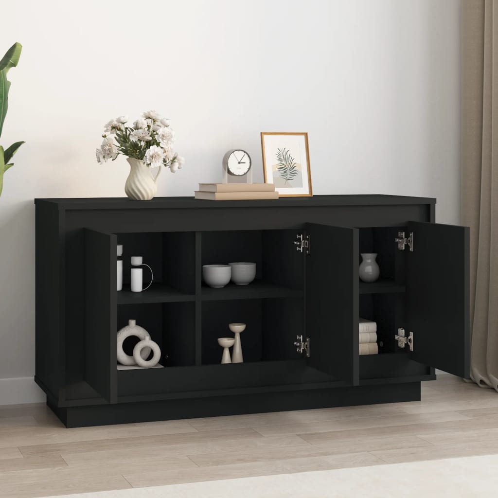Kommode Svart 102x35x55 cm