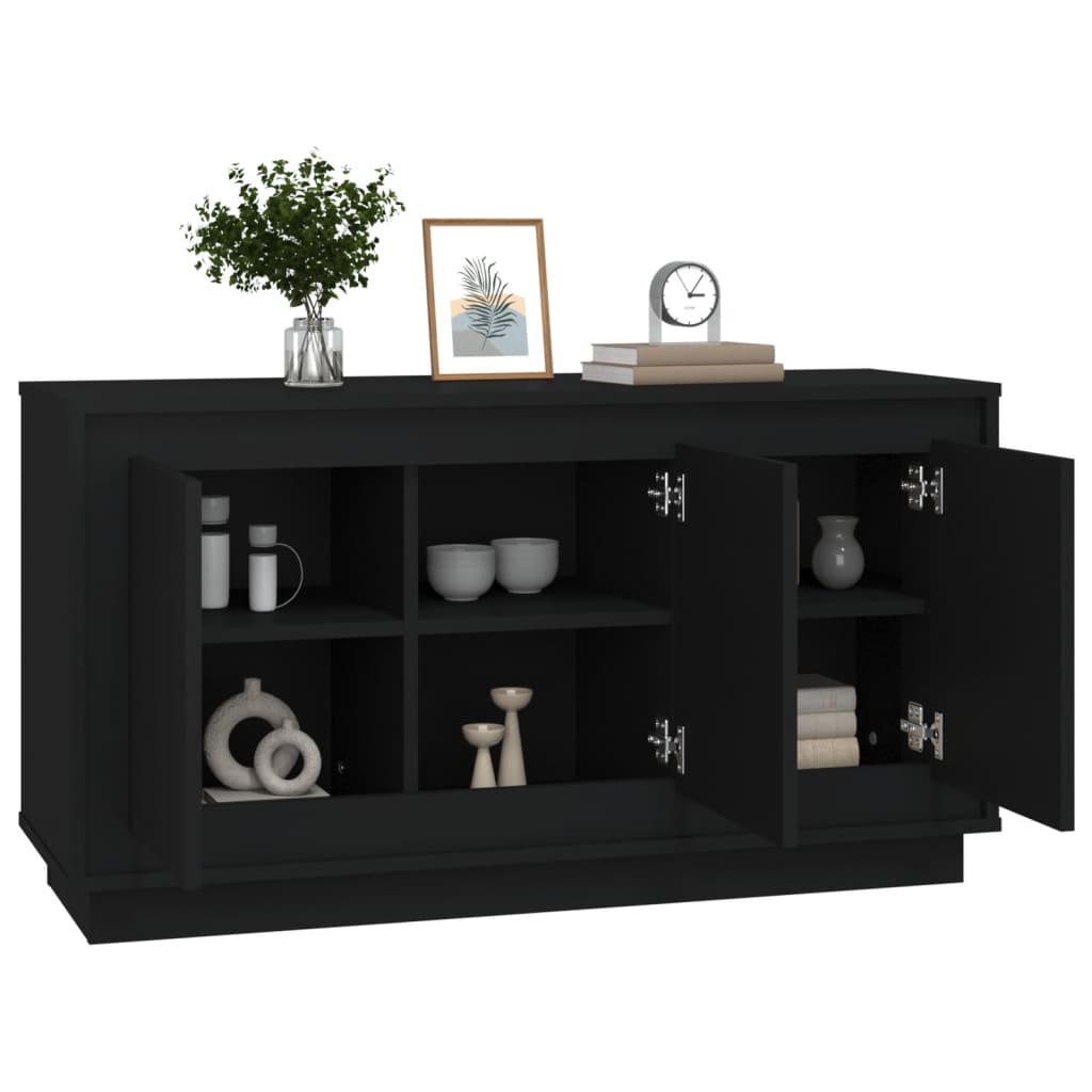 Kommode Svart 102x35x55 cm
