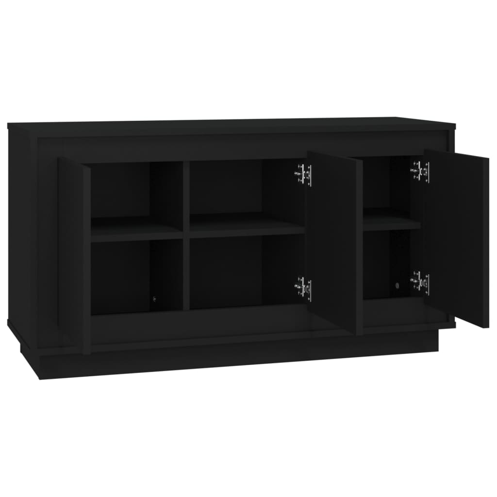 Kommode Svart 102x35x55 cm