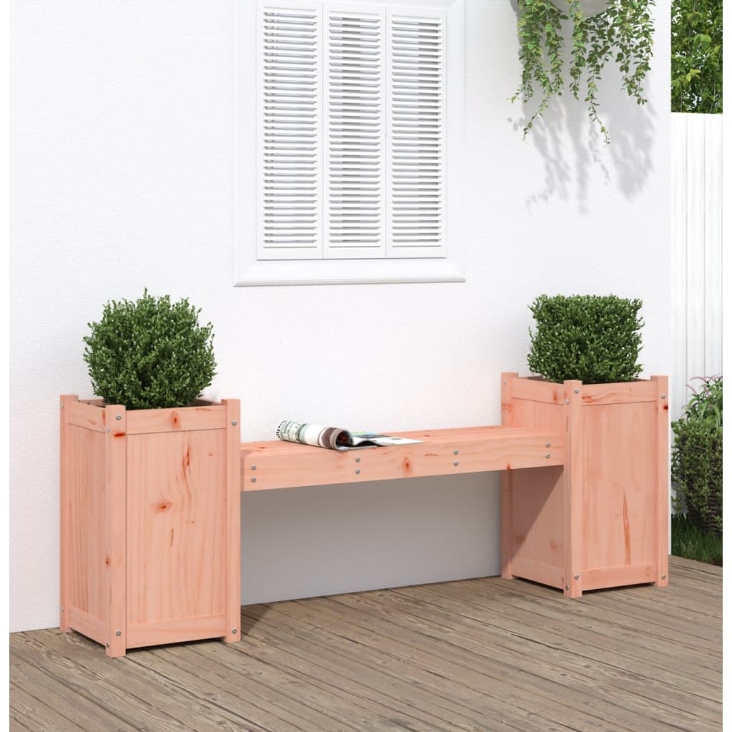 Utendørs Blomsterkasse Plantekasse Tre Plantebenk 180x36x63 cm heltre douglasgran