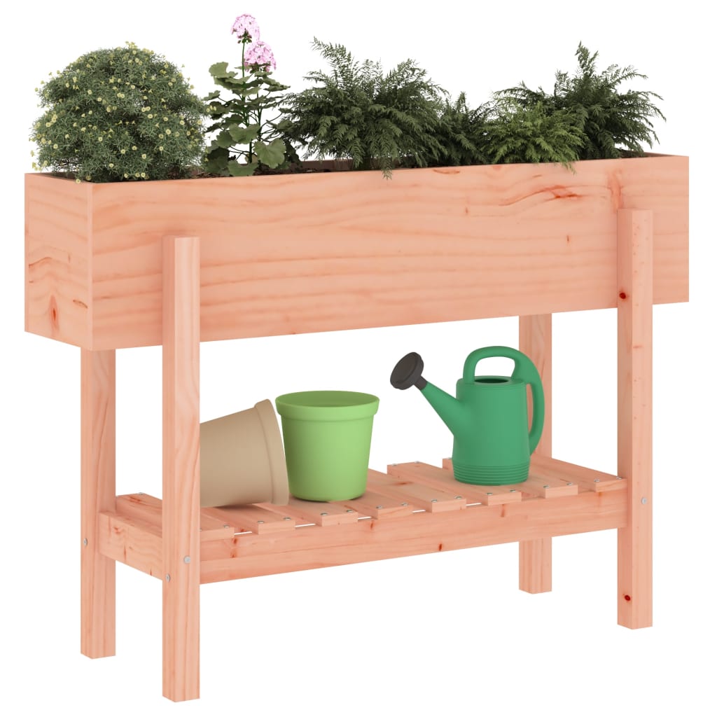 Utendørs Blomsterkasse Plantekasse Tre 101x30x69 cm heltre douglasgran