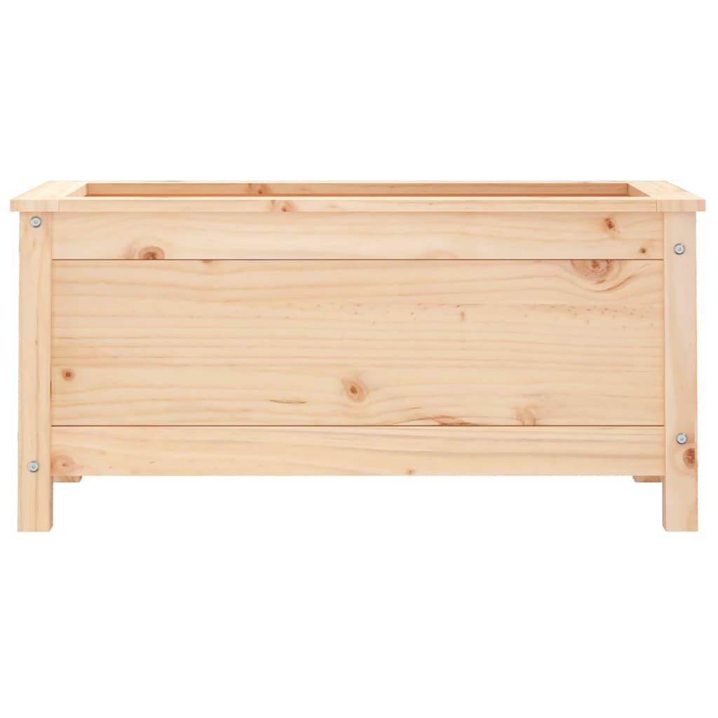 Utendørs Blomsterkasse Plantekasse Tre 82,5x40x39 cm heltre furu