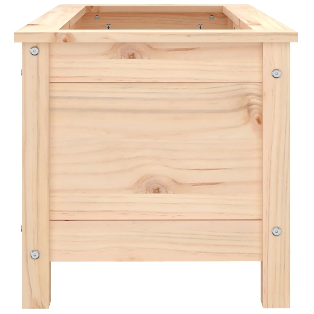 Utendørs Blomsterkasse Plantekasse Tre 82,5x40x39 cm heltre furu