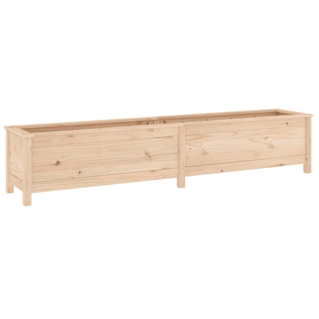 Utendørs Blomsterkasse Plantekasse Tre for hage 199,5x40x39 cm heltre furu