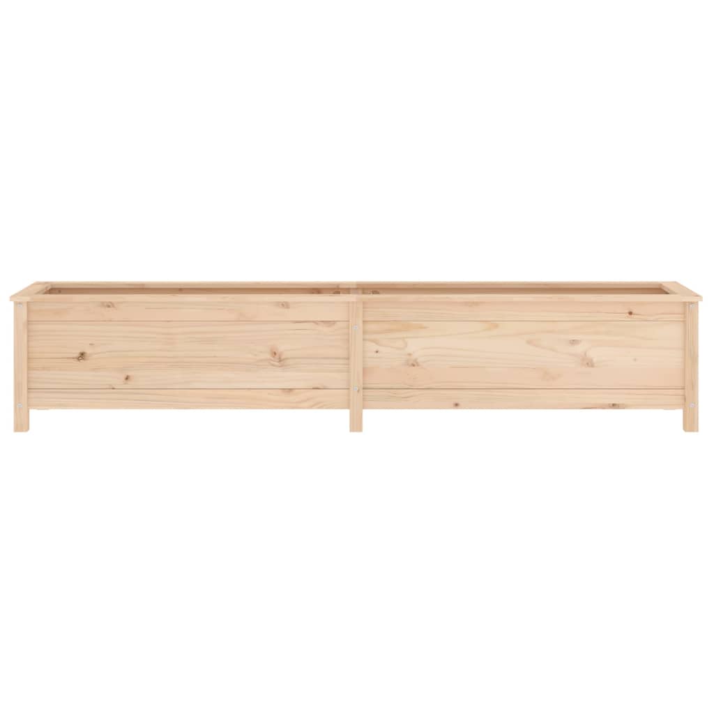 Utendørs Blomsterkasse Plantekasse Tre for hage 199,5x40x39 cm heltre furu