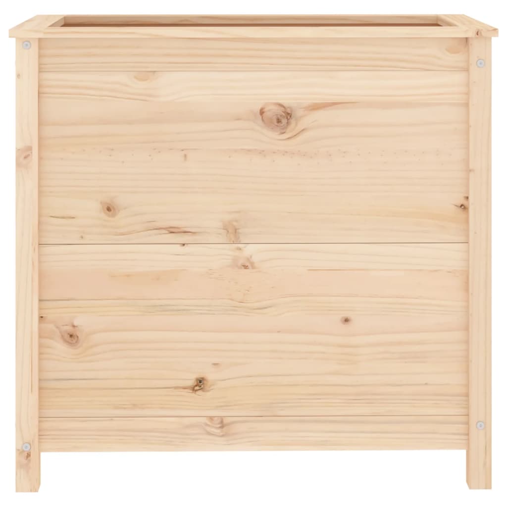 Utendørs Blomsterkasse Plantekasse Tre 82,5x40x78 cm heltre furu