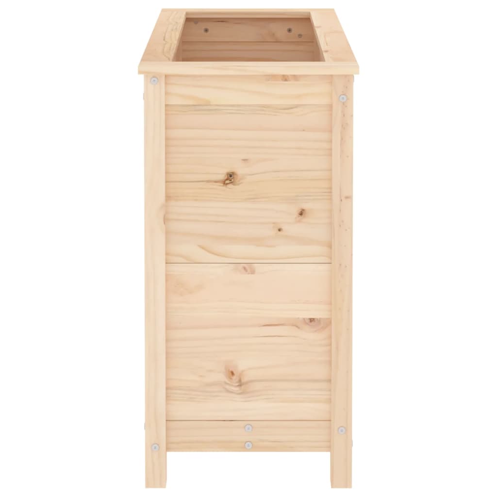 Utendørs Blomsterkasse Plantekasse Tre 82,5x40x78 cm heltre furu
