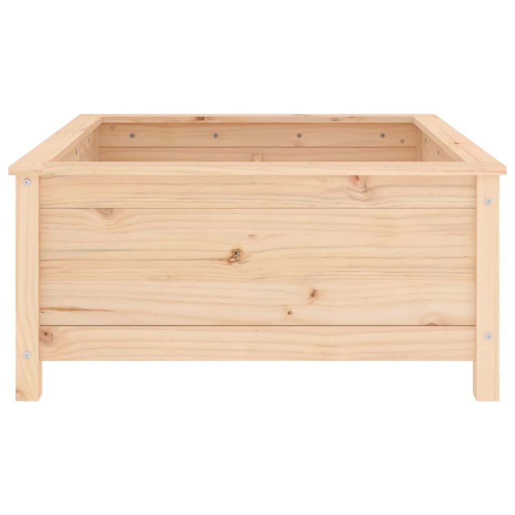 Utendørs Blomsterkasse Plantekasse Tre 82,5x82,5x39 cm heltre furu