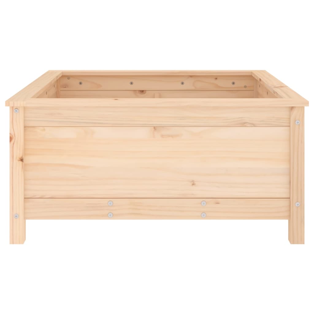Utendørs Blomsterkasse Plantekasse Tre 82,5x82,5x39 cm heltre furu