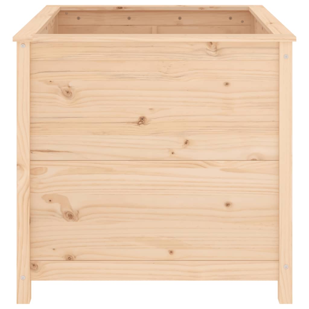 Utendørs Blomsterkasse Plantekasse Tre 82,5x82,5x78 cm heltre furu