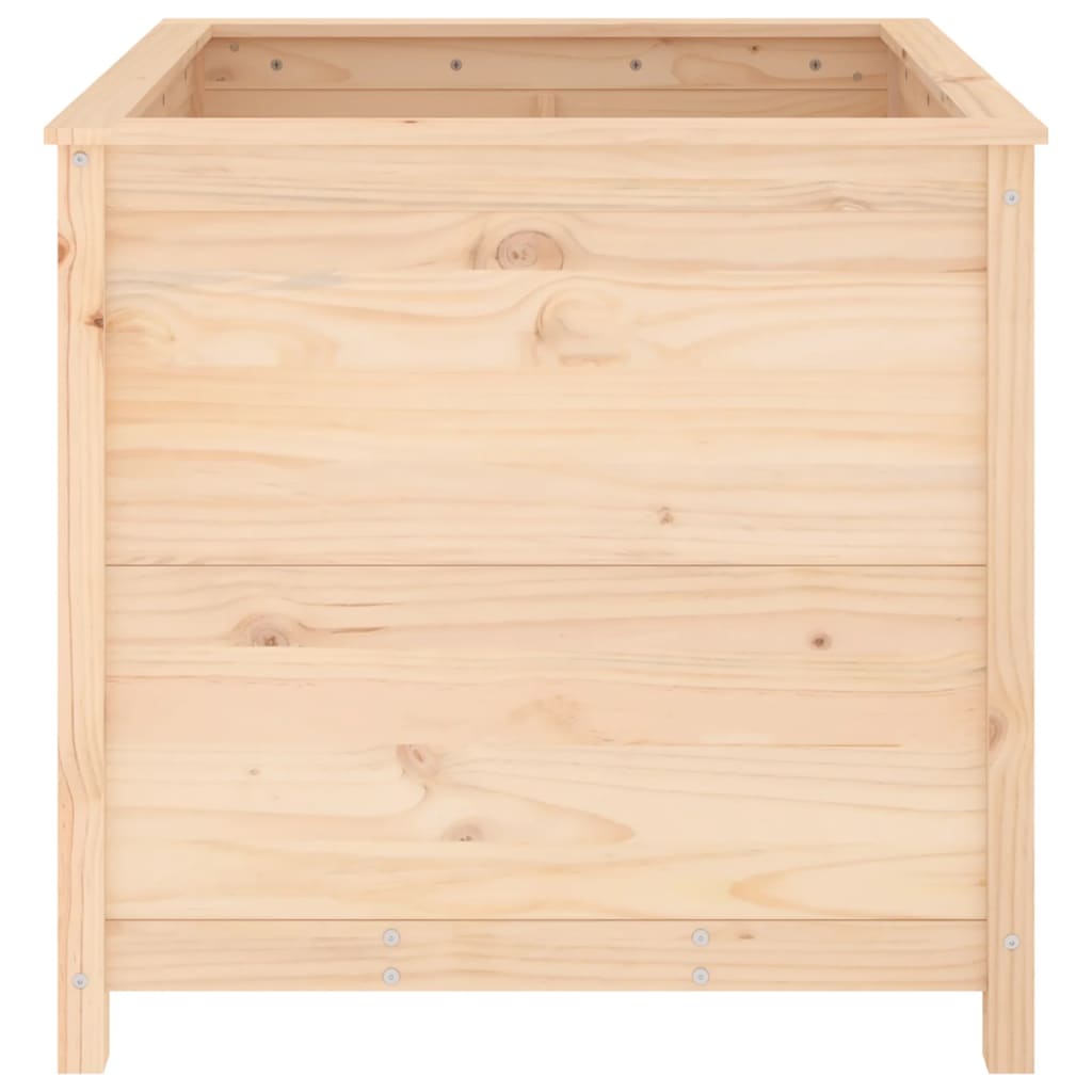 Utendørs Blomsterkasse Plantekasse Tre 82,5x82,5x78 cm heltre furu