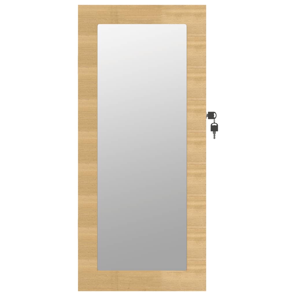 Smykkeskap Vegghengt med speil 30x8,5x67 cm