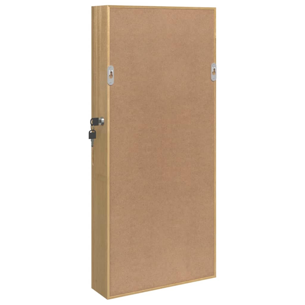 Smykkeskap Vegghengt med speil 30x8,5x67 cm