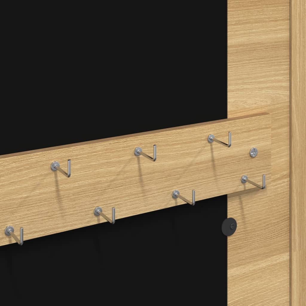 Smykkeskap Vegghengt med speil 30x8,5x67 cm