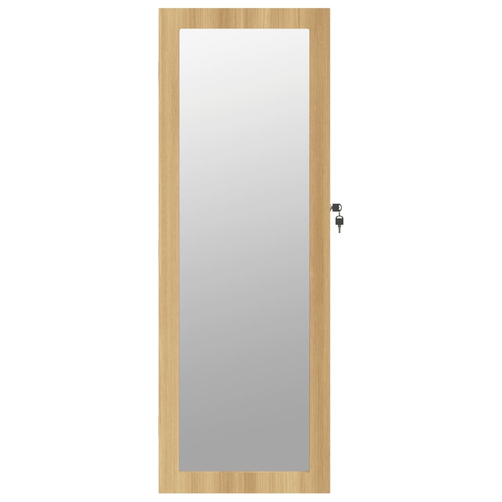 Smykkeskap Vegghengt med speil 37,5x10x106 cm