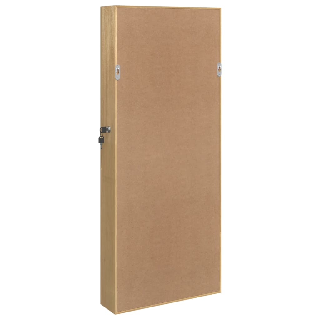Smykkeskap Vegghengt med speil 37,5x10x90 cm