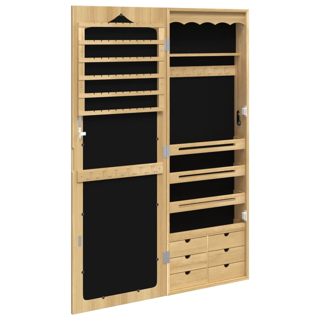 Smykkeskap Tre Vegghengt speil 37,5x10x106 cm