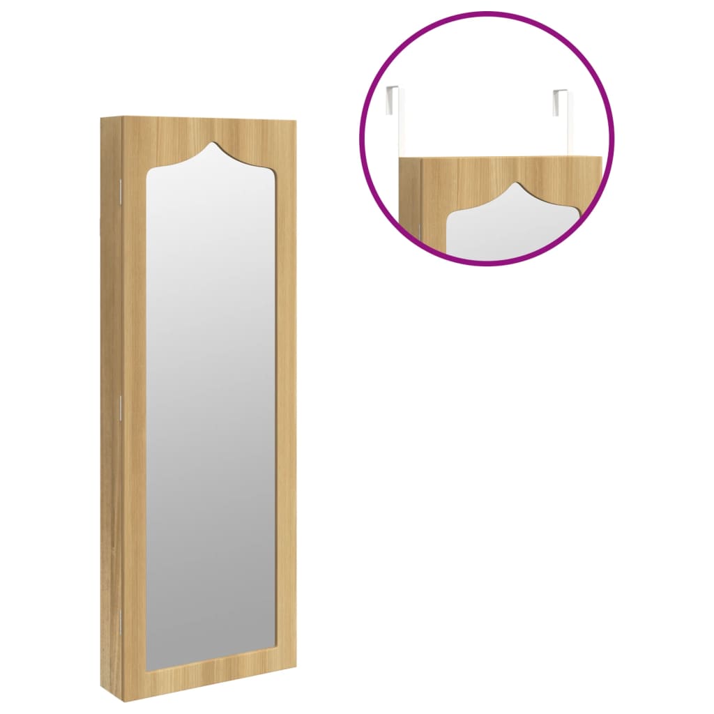 Smykkeskap Tre Vegghengt speil 37,5x10x106 cm