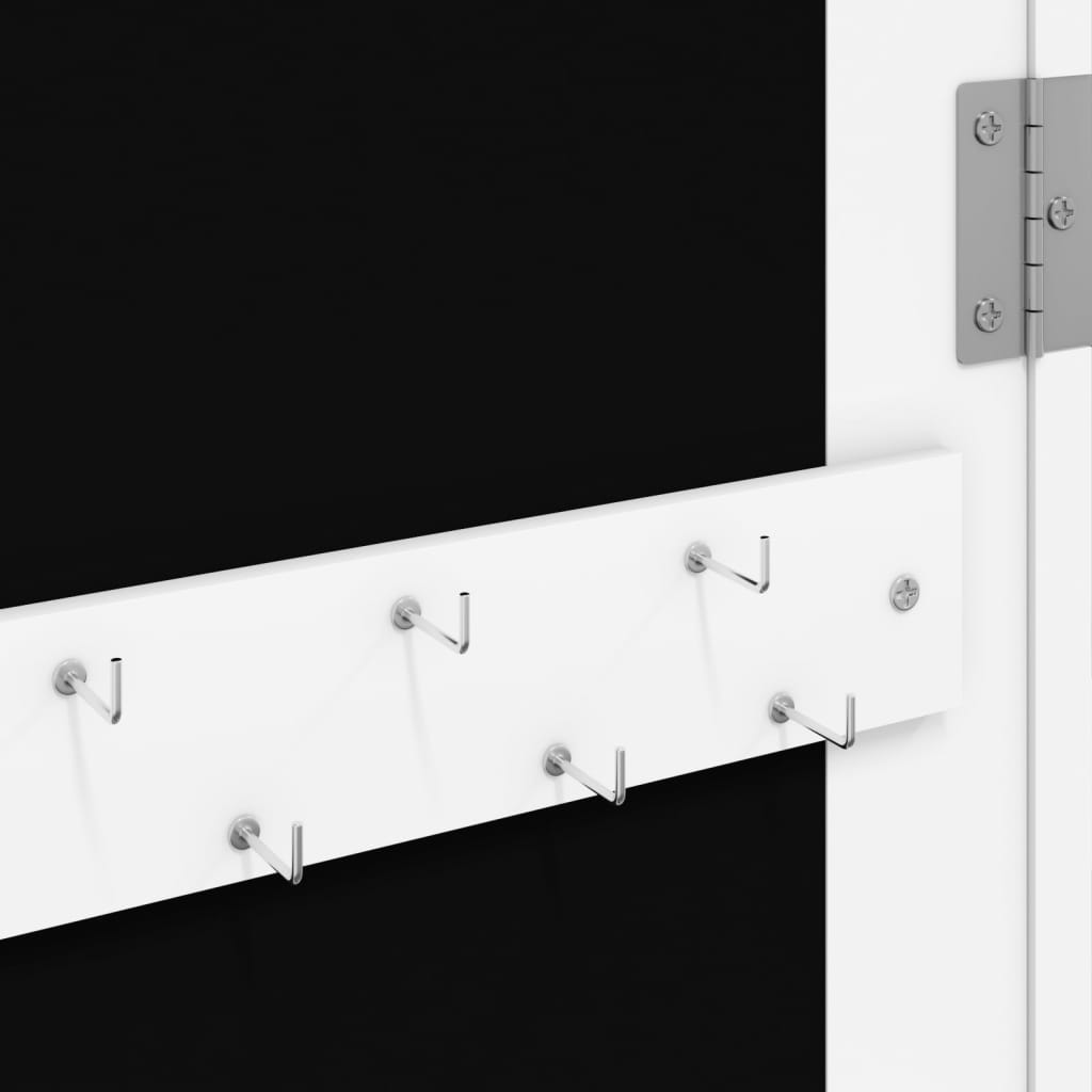 Smykkeskap Hvit Speilskap LED veggmontert