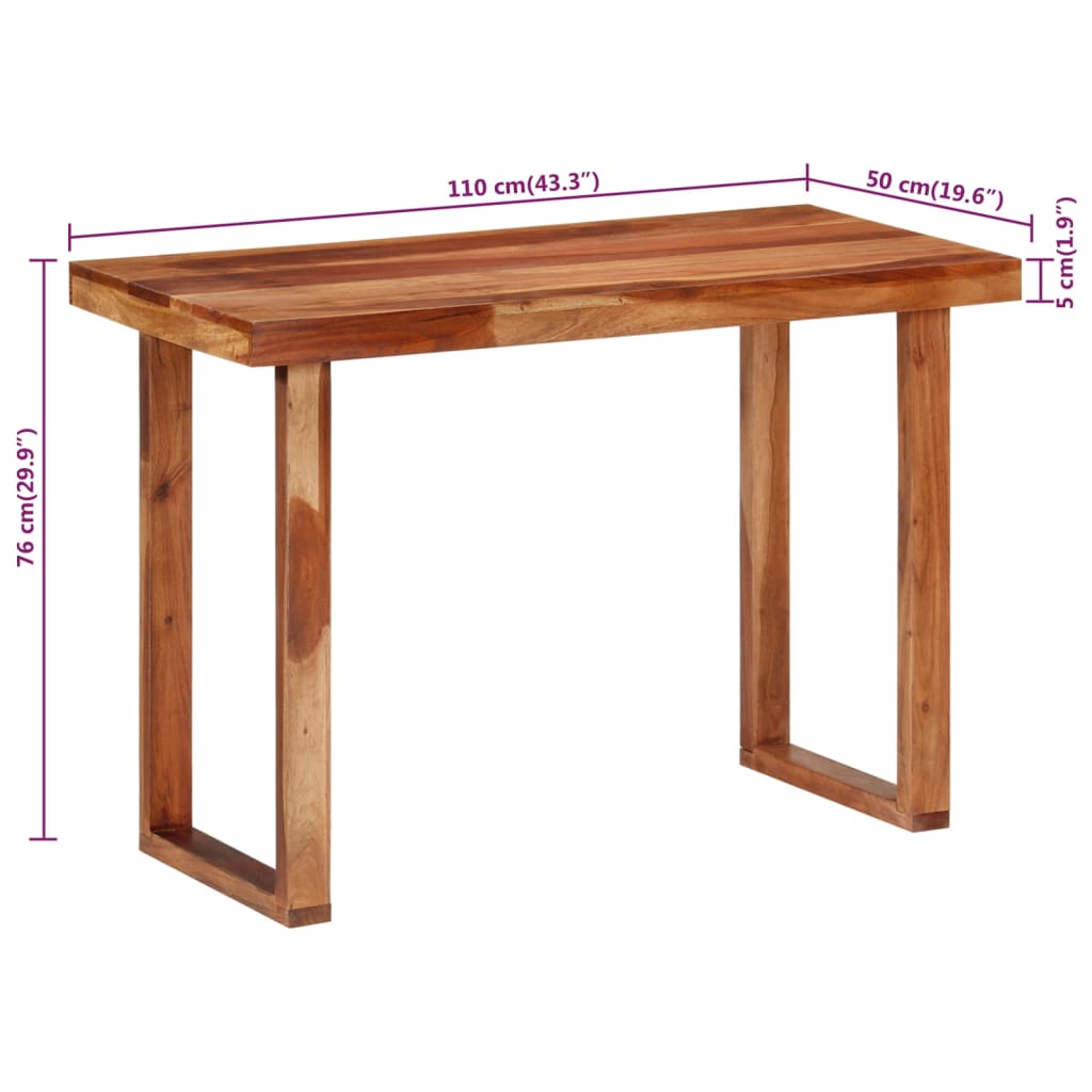 Spisebord Kjøkkenbord Tre 110x50x76 cm heltre akasie