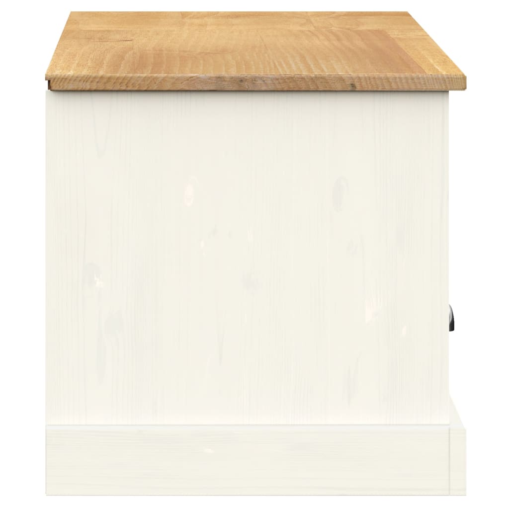 TV-Møbel Hvit TV-benk VIGO 156x40x40 cm heltre furu
