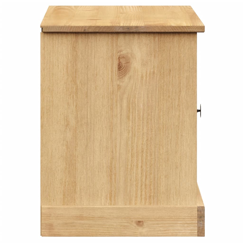 Skoskap Skohylle Skobenk Tre VIGO 106x35x45 cm heltre furu