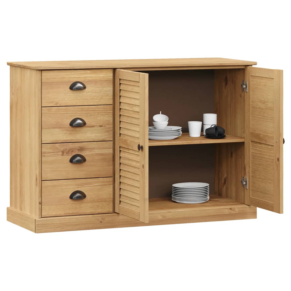 Skjenk Tre med skuffer VIGO 113x40x75 cm heltre furu