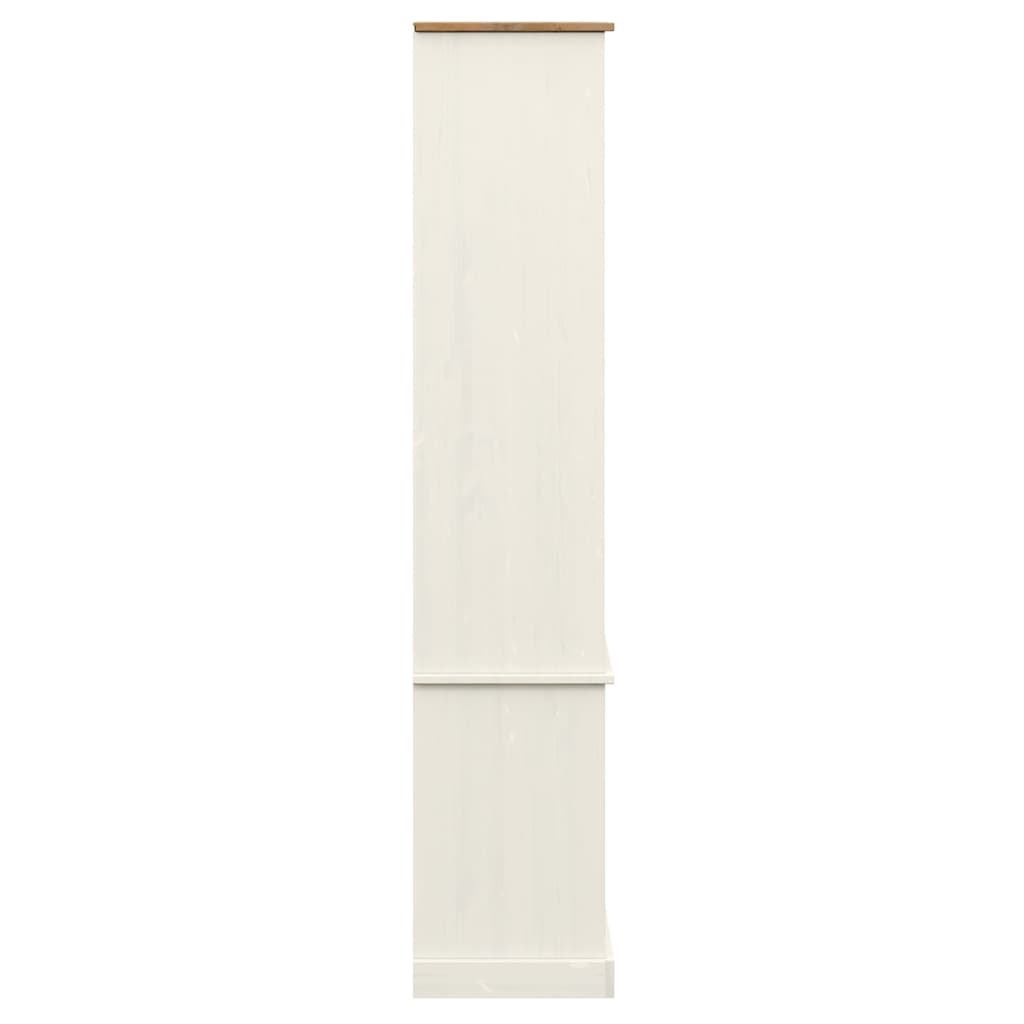 Vitrineskap VIGO Hvit 85x35x170 cm heltre furu