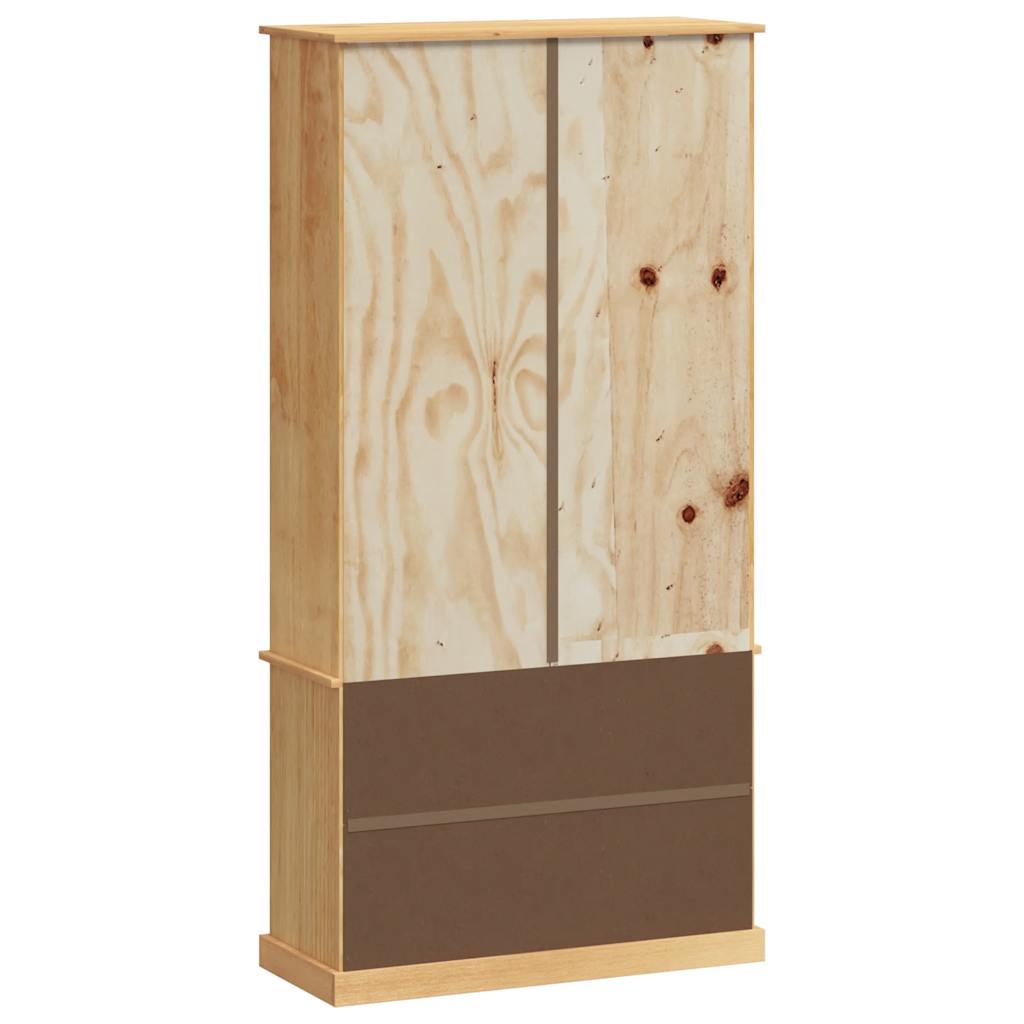 Bokhylle Tre VIGO 85x35x170 cm heltre furu